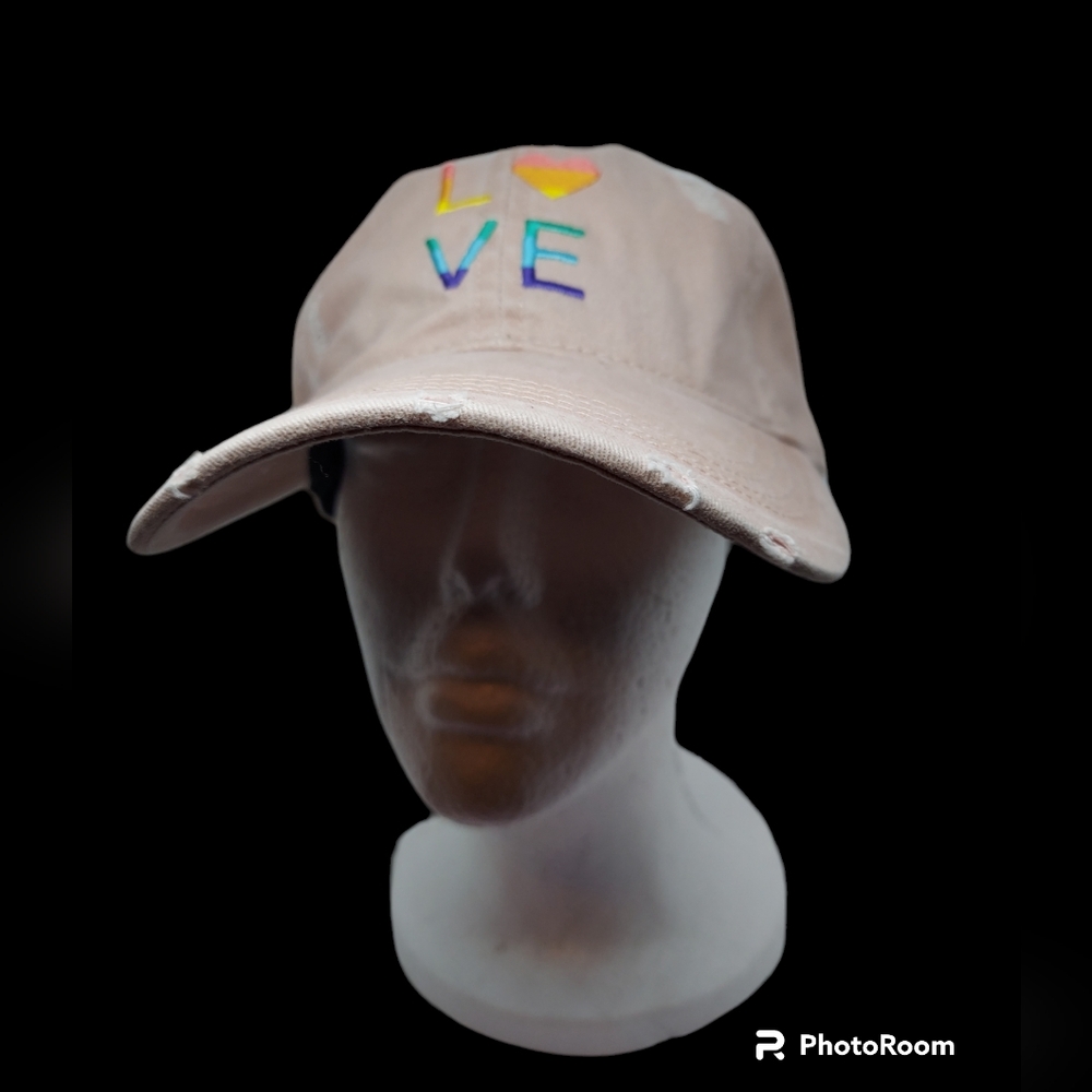 David And Young LOVE Embroidery Pride Hat NWOT